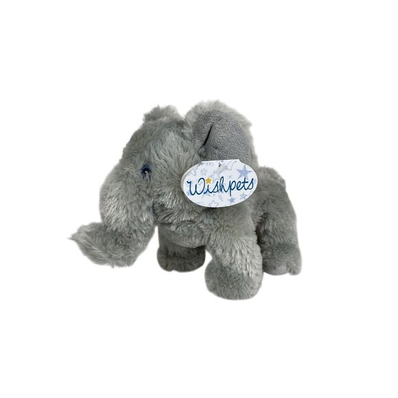 Wishpets Plush Winsome Elephant Super Soft Fuzzy Stuffed Animal Toy Tags 9” - Picture 1 of 10